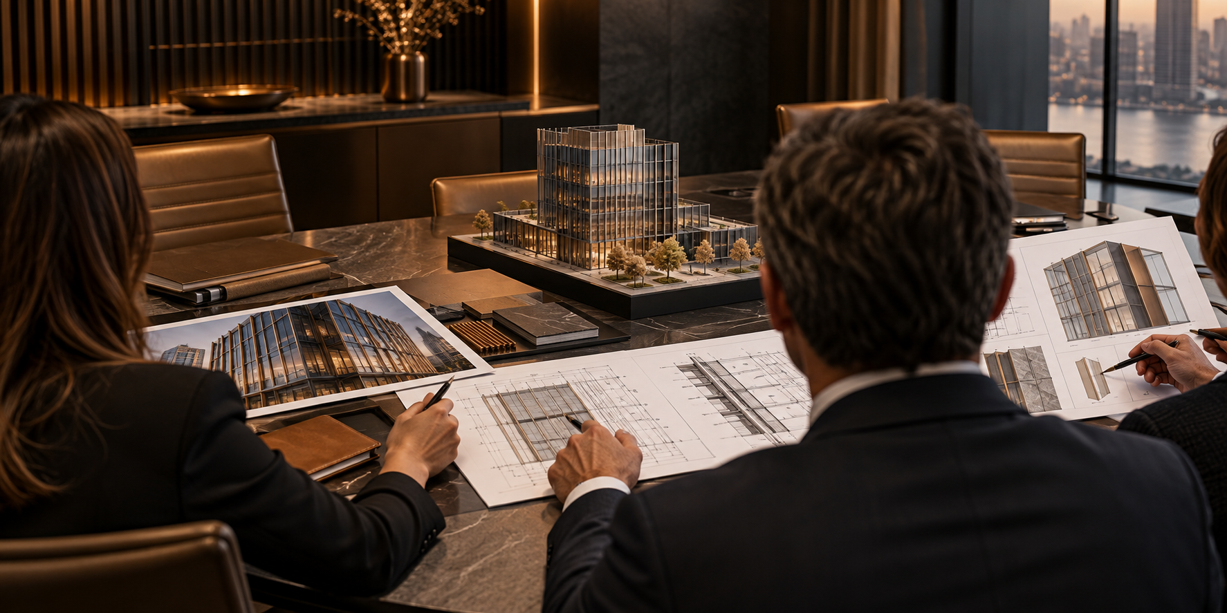 Façade consultancy business meeting